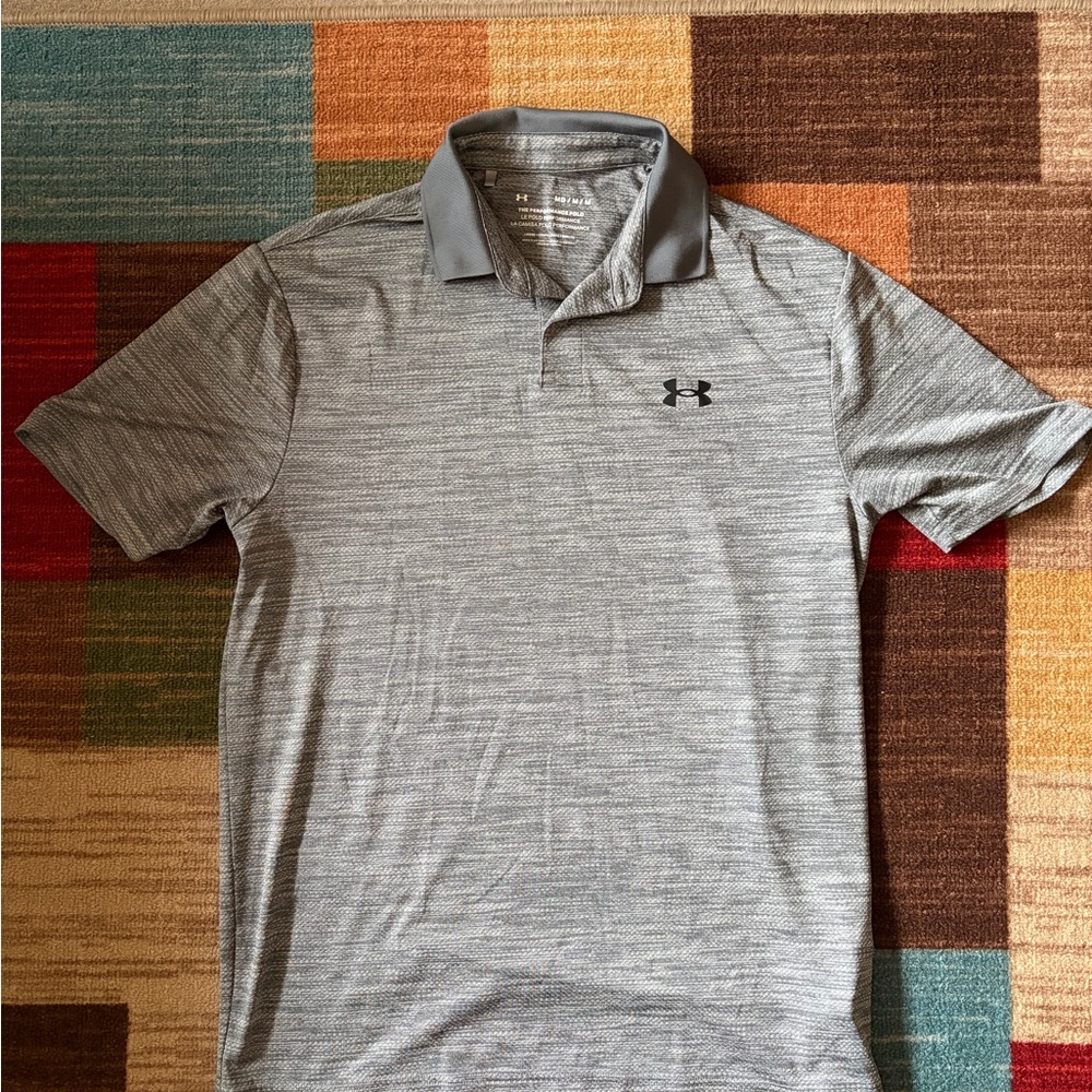 Under Armour Men's Gray Performance Polo